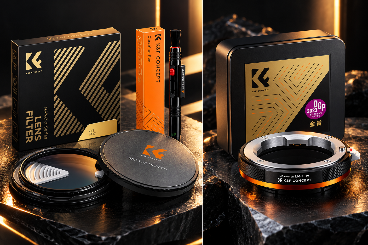 K&F Concept camera filter and accessories