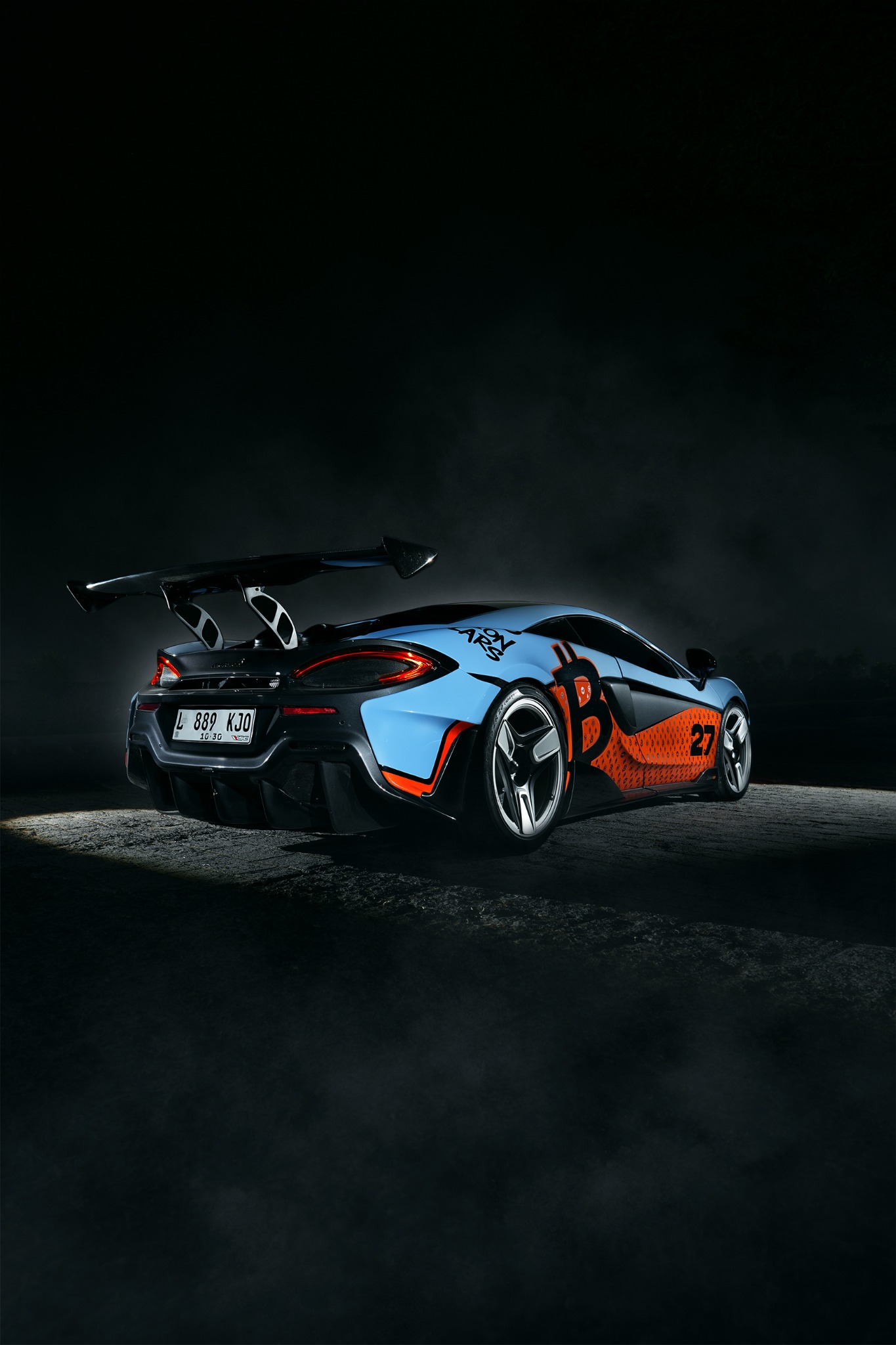 Close-up rear wheel and taillight