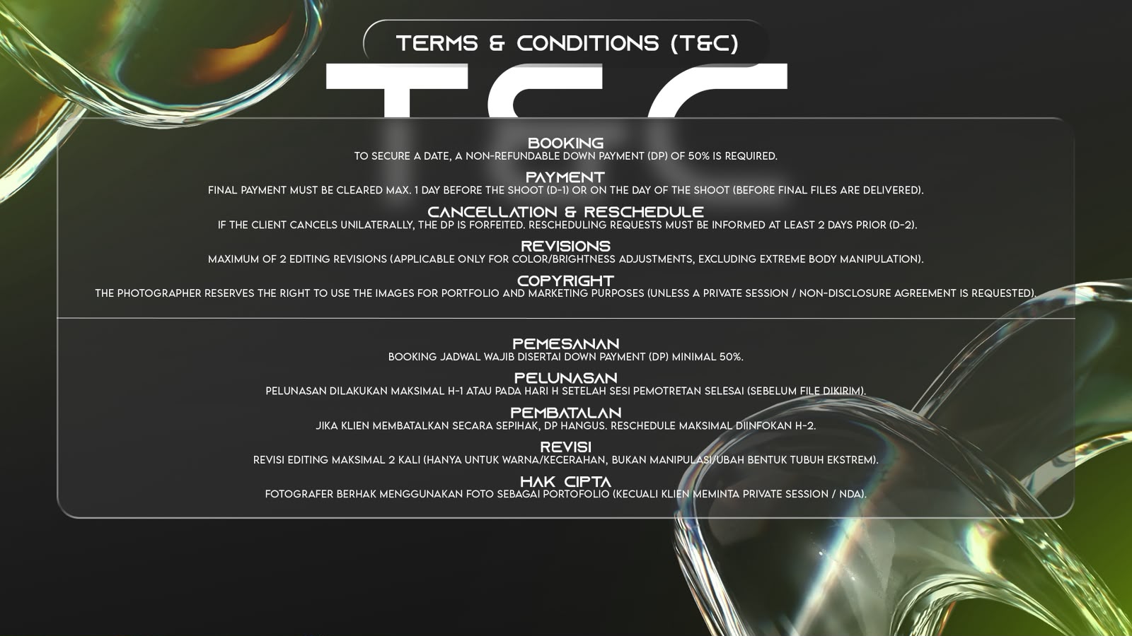 Referensi desain terms and conditions
